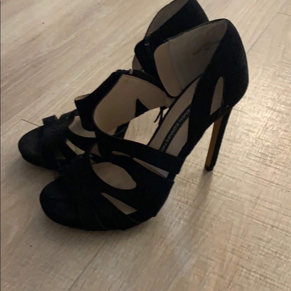 French connection black heels